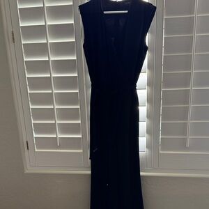 Ralph Lauren Sleeveless Black Jumpsuit with wrap front